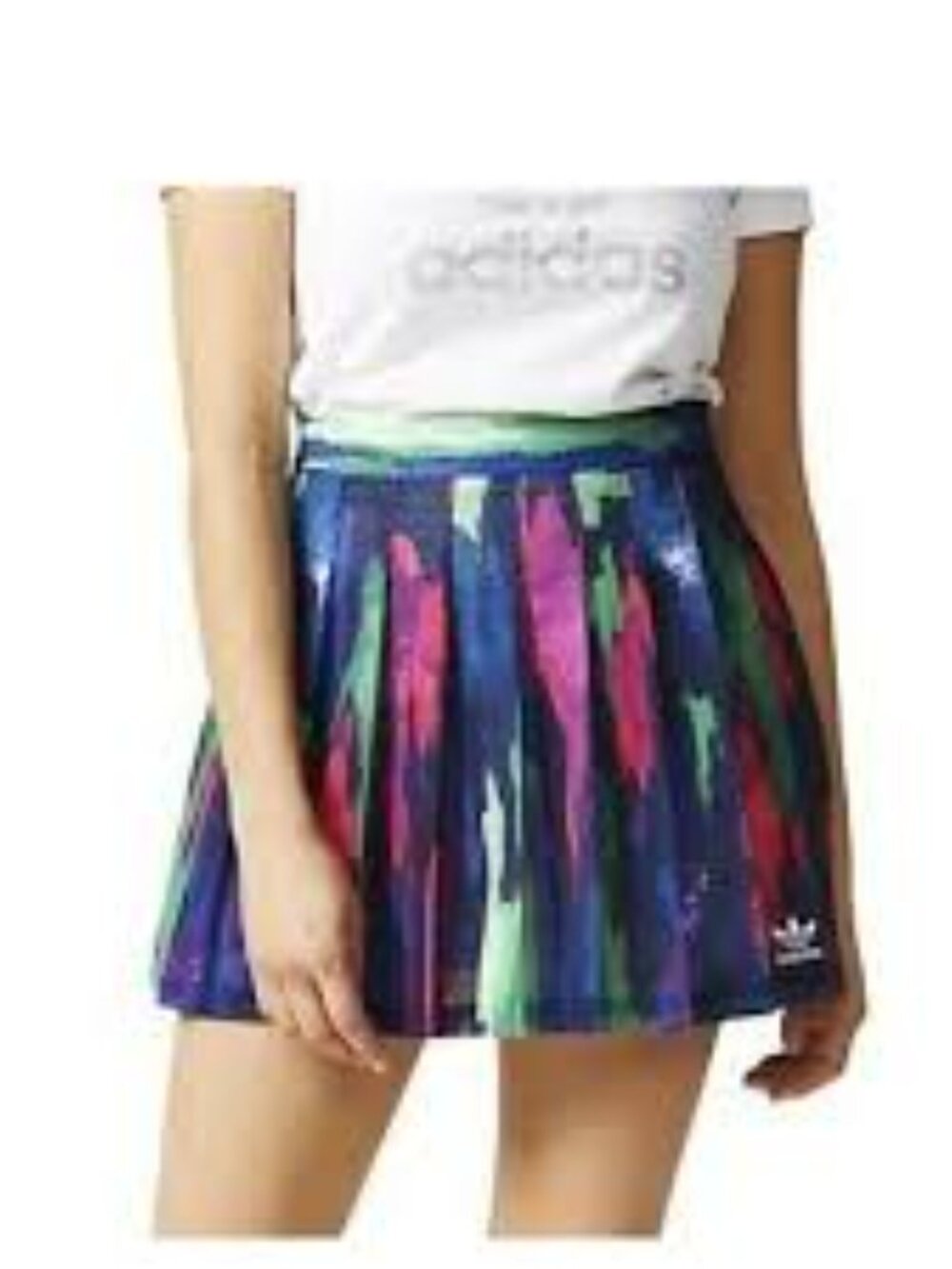 Pharrell Williams Adidas Originals Camo Tree Pleated Accordion Skirt